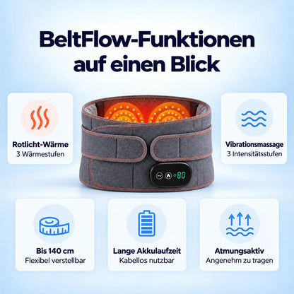 BeltFlow 3 in 1 Wärme- und Massagegurt