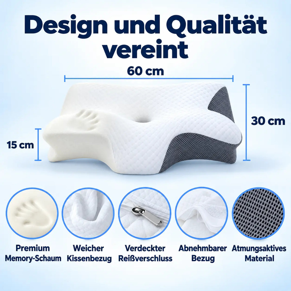 DreamComfy 3-in-1-Schlafkissen