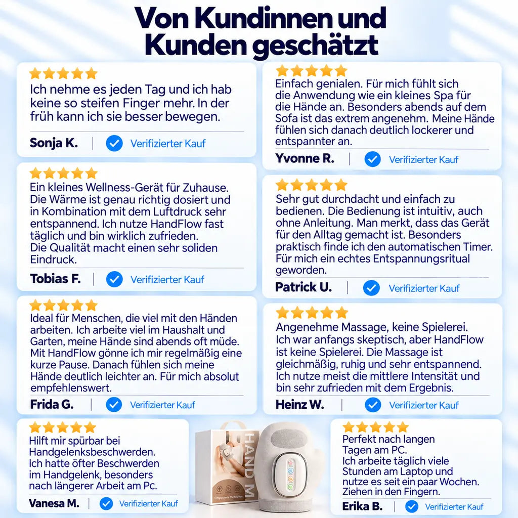 HandFlow 3 in 1 - Massagehandschuh